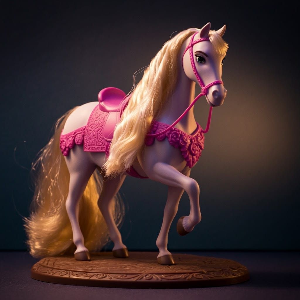 Barbie Rapunzel Epic Cinematic Scene with Horse