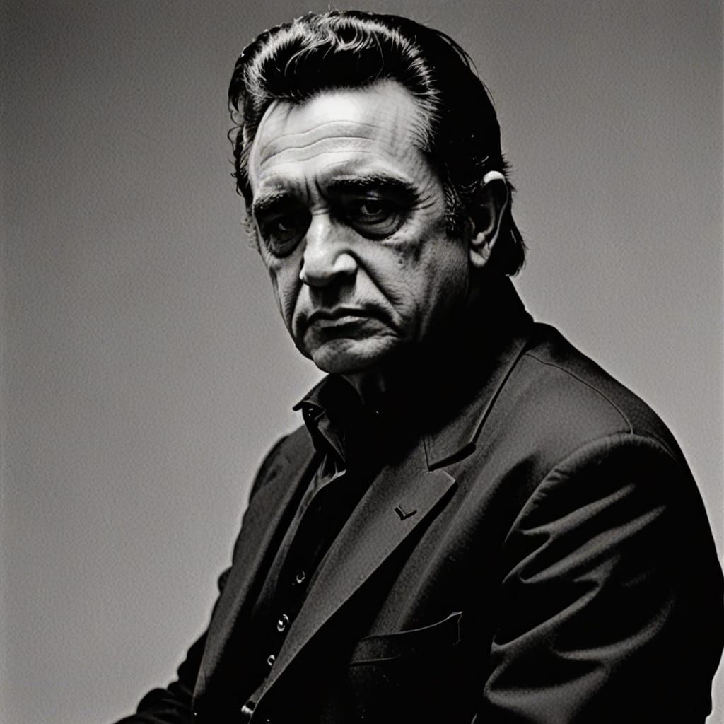 Melancholic Portrait in Somber Tones