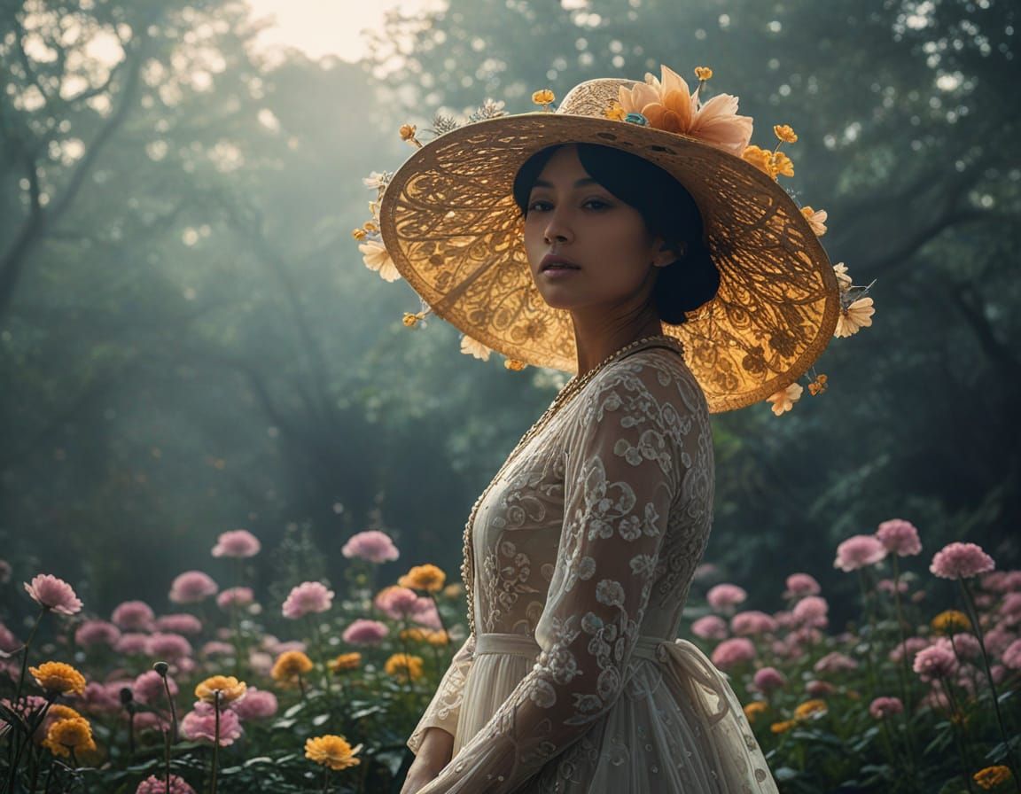 Celestial whispers blend with nature's gentle embrace