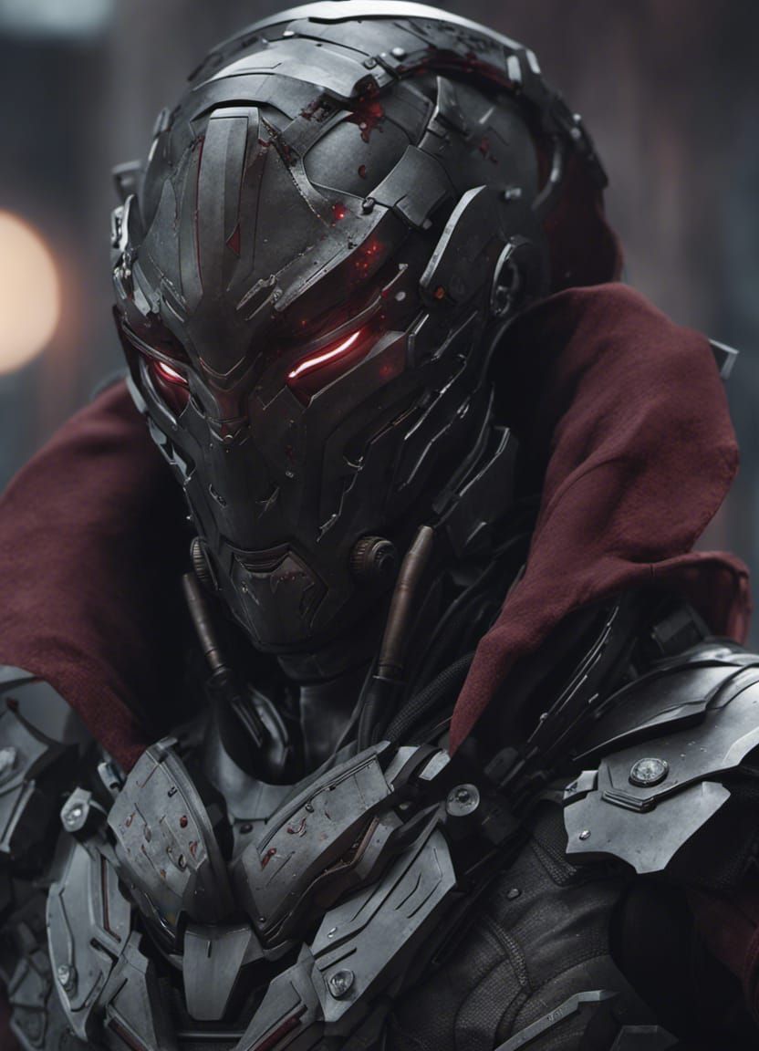 Futuristic Assassin Portrait in High Quality CGI