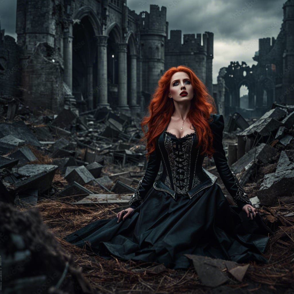 Vampire's Grief in Castle Ruins