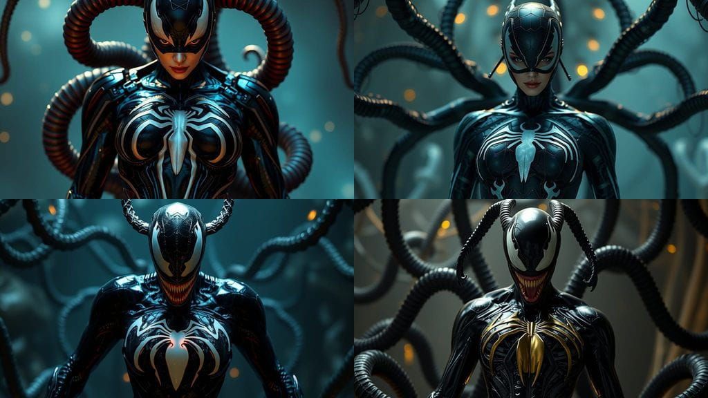 Venom Symbiote Queen Transformation in a Hive