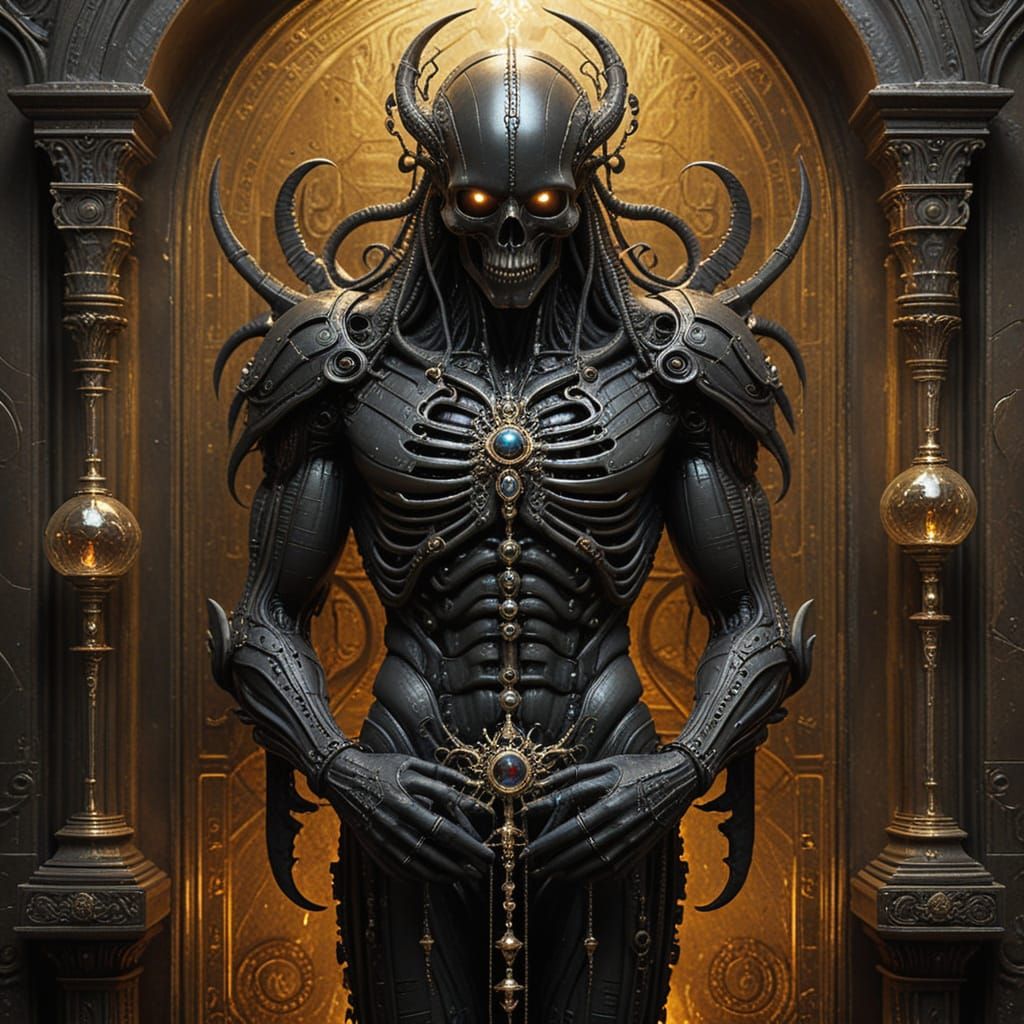 Mystical Periapt in Baroque, Surreal Style