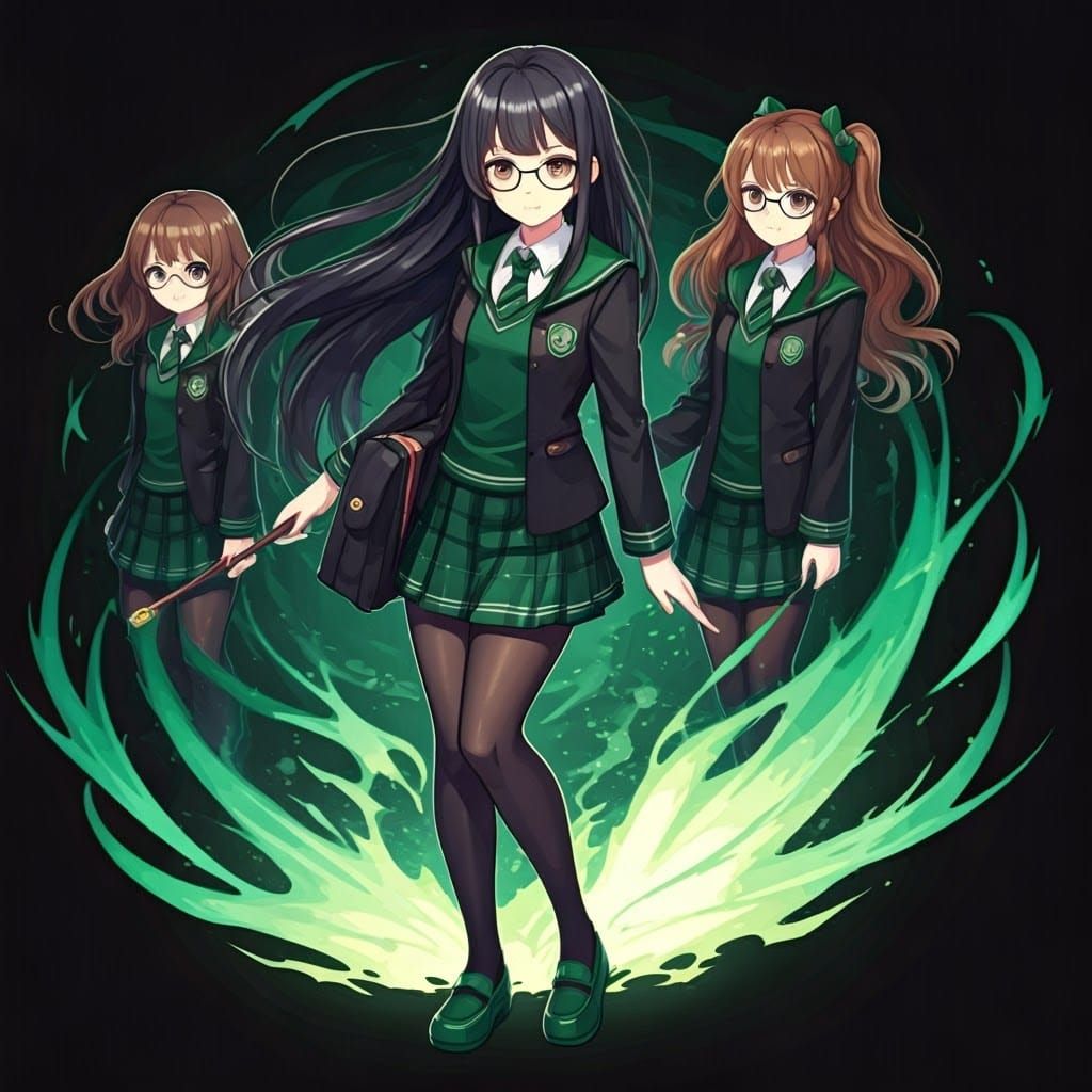 Anime Girls Prepare for War with Magic