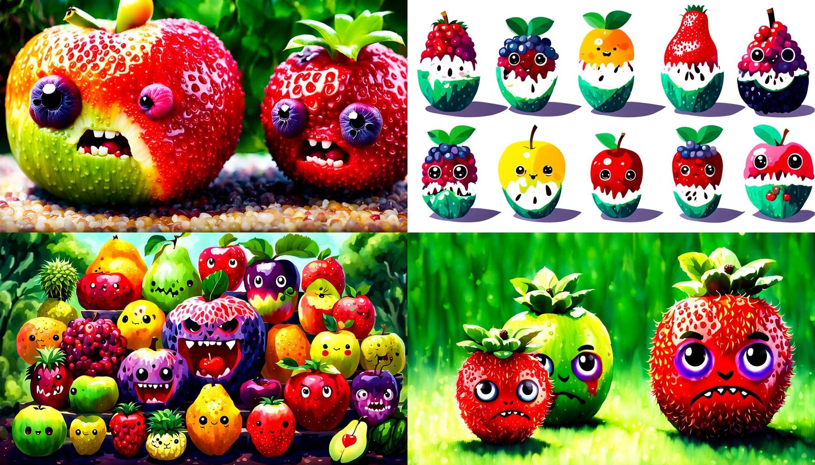 Unstable Cross-Bred Fruit: Evil Kawaii Style