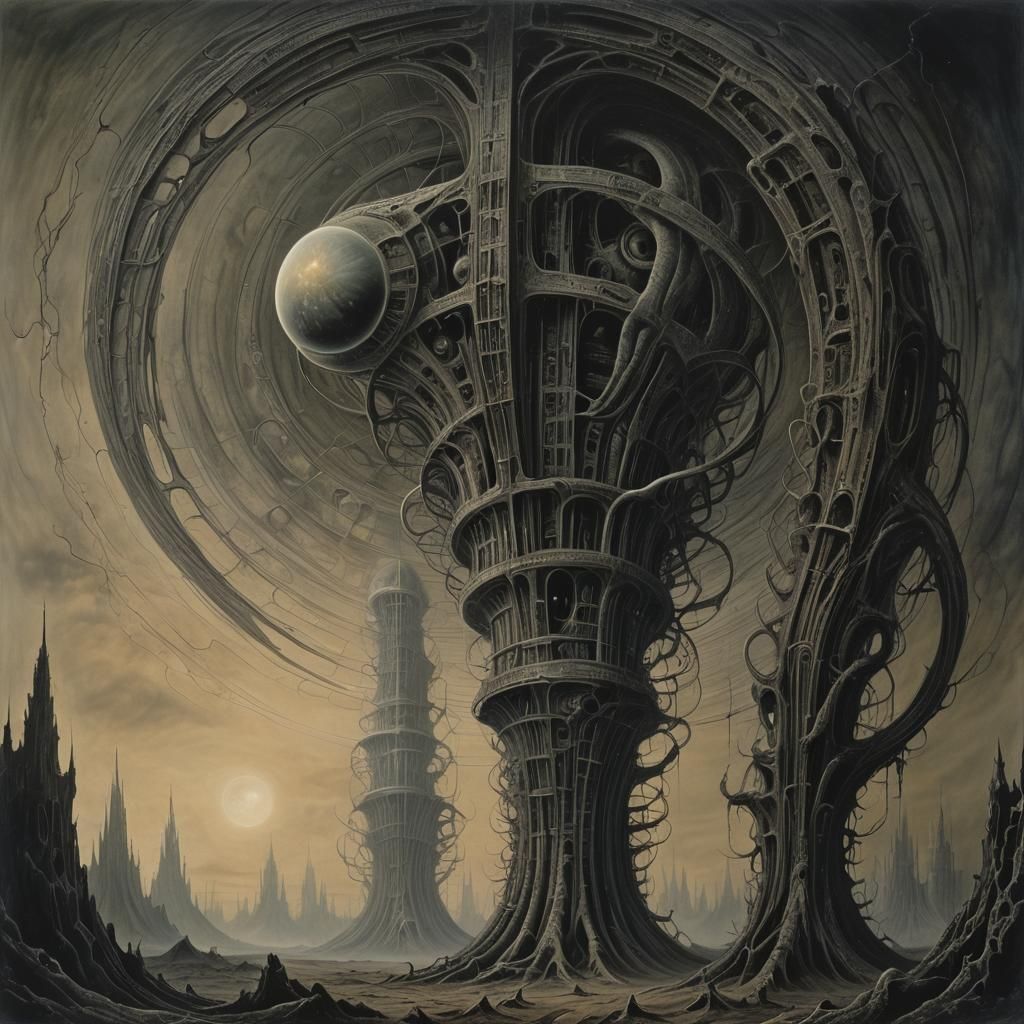 Cosmic Vortex: A Biomechanical Nightmare