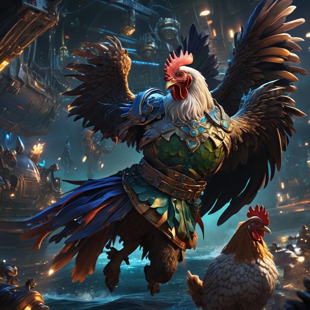 Leeroy Jenkins Charges into Battle in Sci-Fi Art