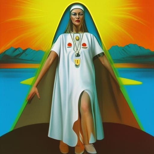 Priestess of the Holy Mountain: Retrofuturist Surrealism