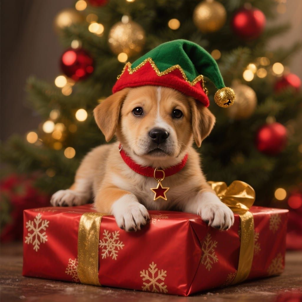 Christmas Puppy dog, by Chaosprinz @Chaosprinz
