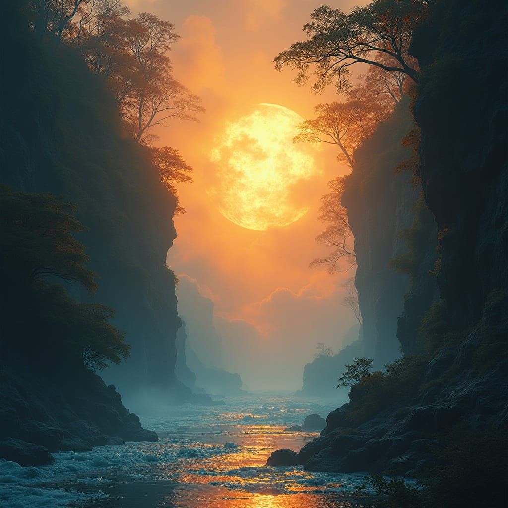 Ethereal Dreamworld of Contrasting Light and Shadow