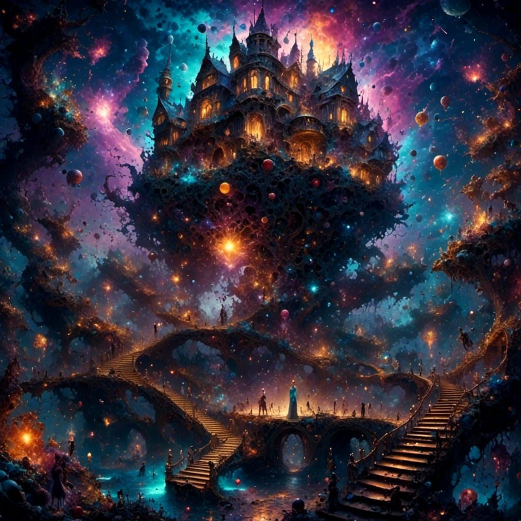 Lovecraftian Dreams: Surreal Cosmic Horror Vision