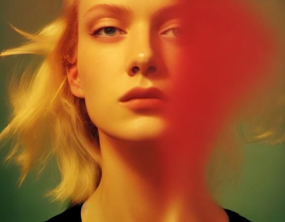 Intimate Portrait of a Young Woman in Soft Light