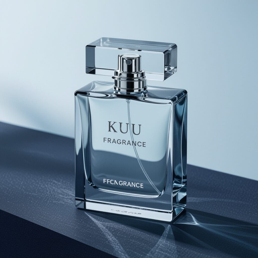 Minimalist KUU Fragrance Bottle Design