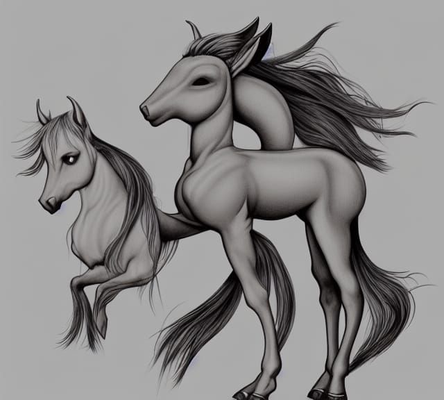 AI Generated Female Centaur Image
