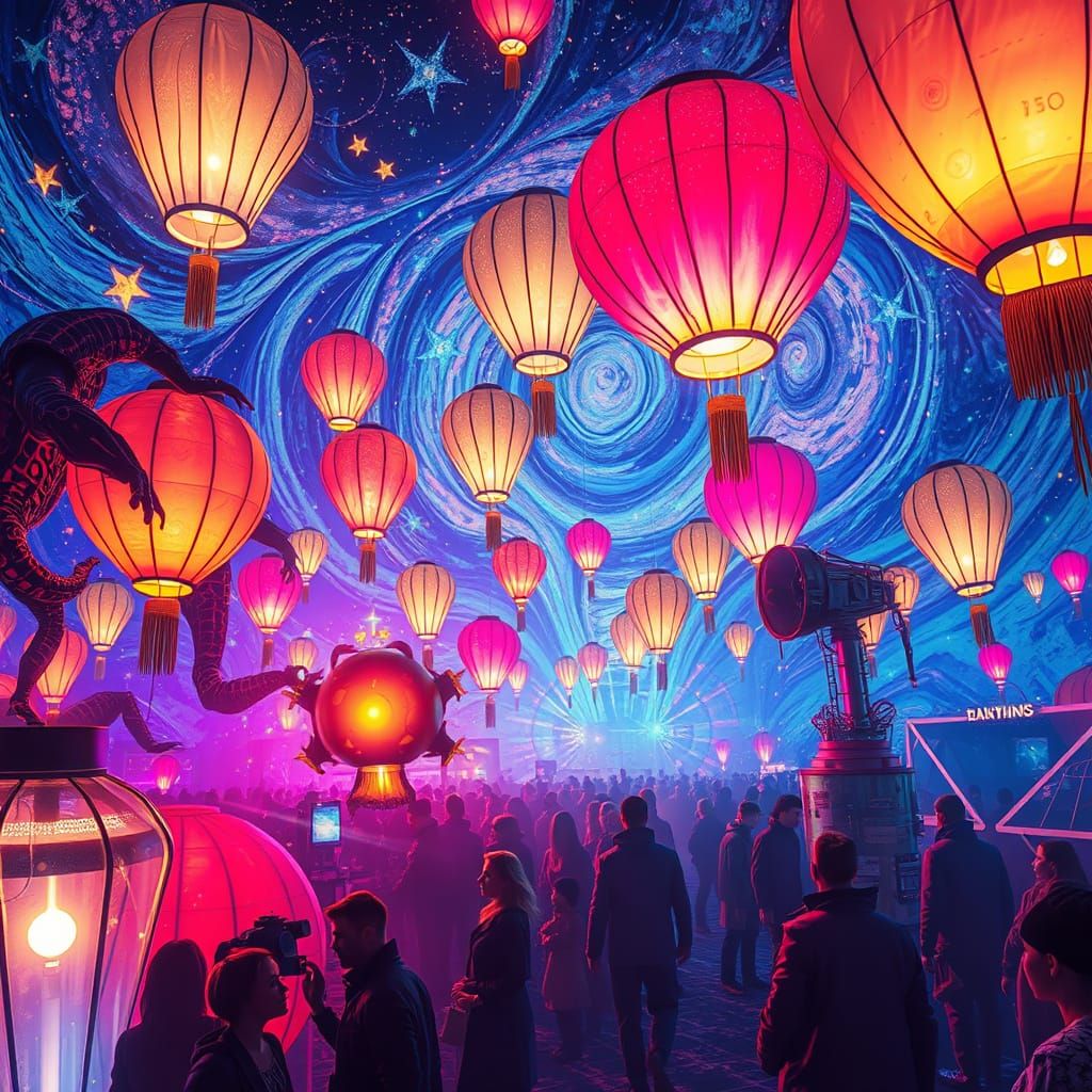 Neon Galaxy Festival: A Surreal Cosmic Dance