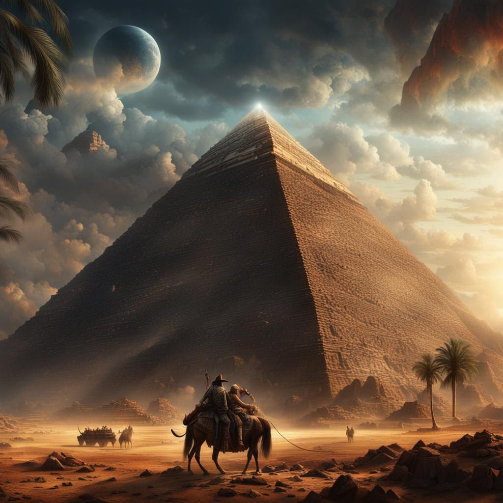Epic Cinematic Pyramid in Digital Matte Painting