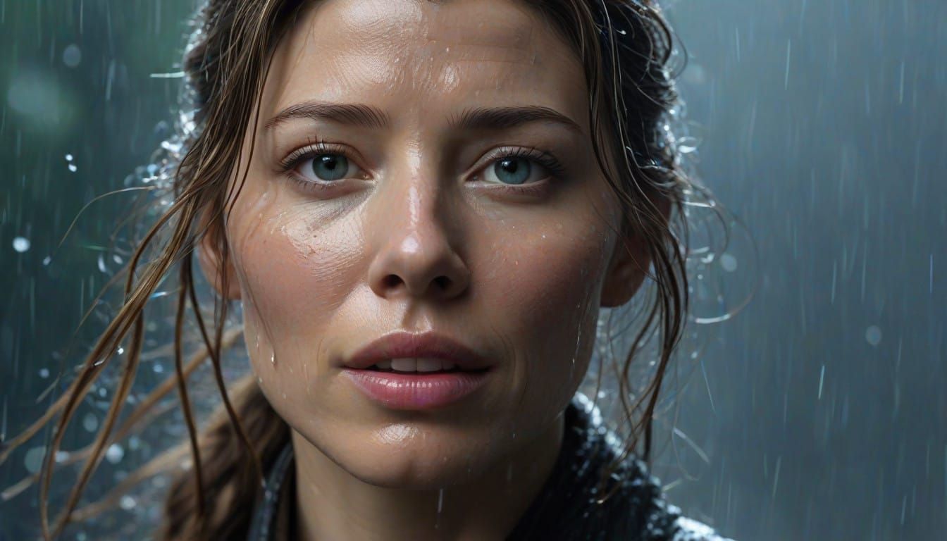 Serious Abigail Whistler in the Rain