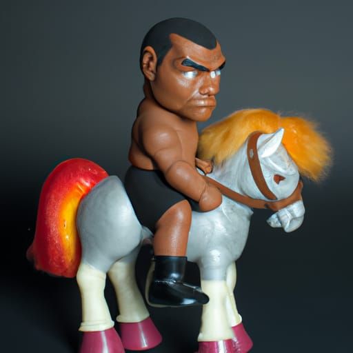 Mike Tyson Bobblehead on a Pony