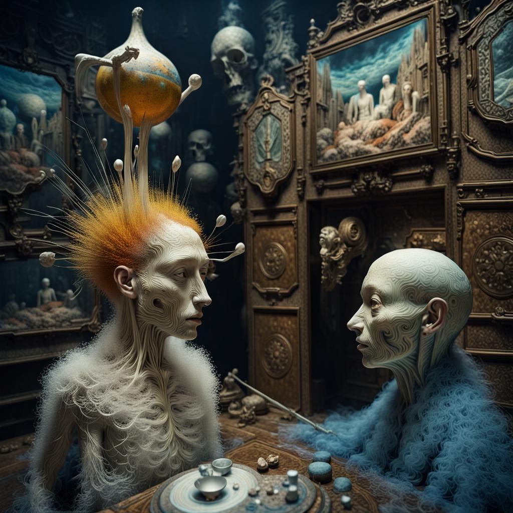 Magical Biological Dreamscape with Prism Effect