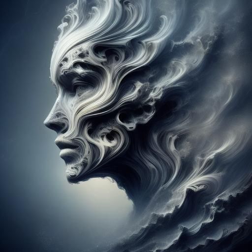 Smoky Woman: A Dramatic Digital Painting