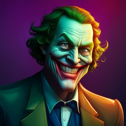 Hyperdetailed Portrait of the Joker by Artgerm