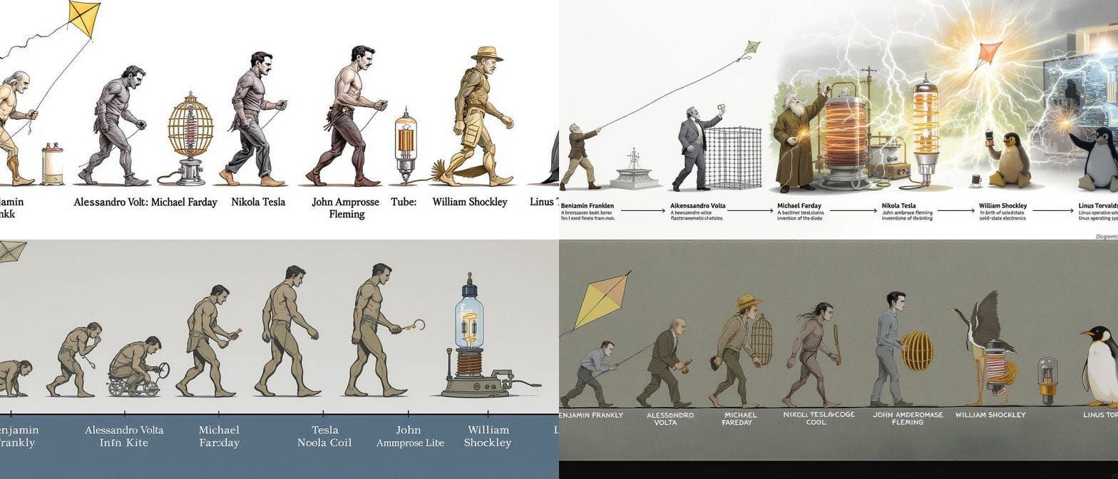 Electricity Pioneers Evolution Timeline