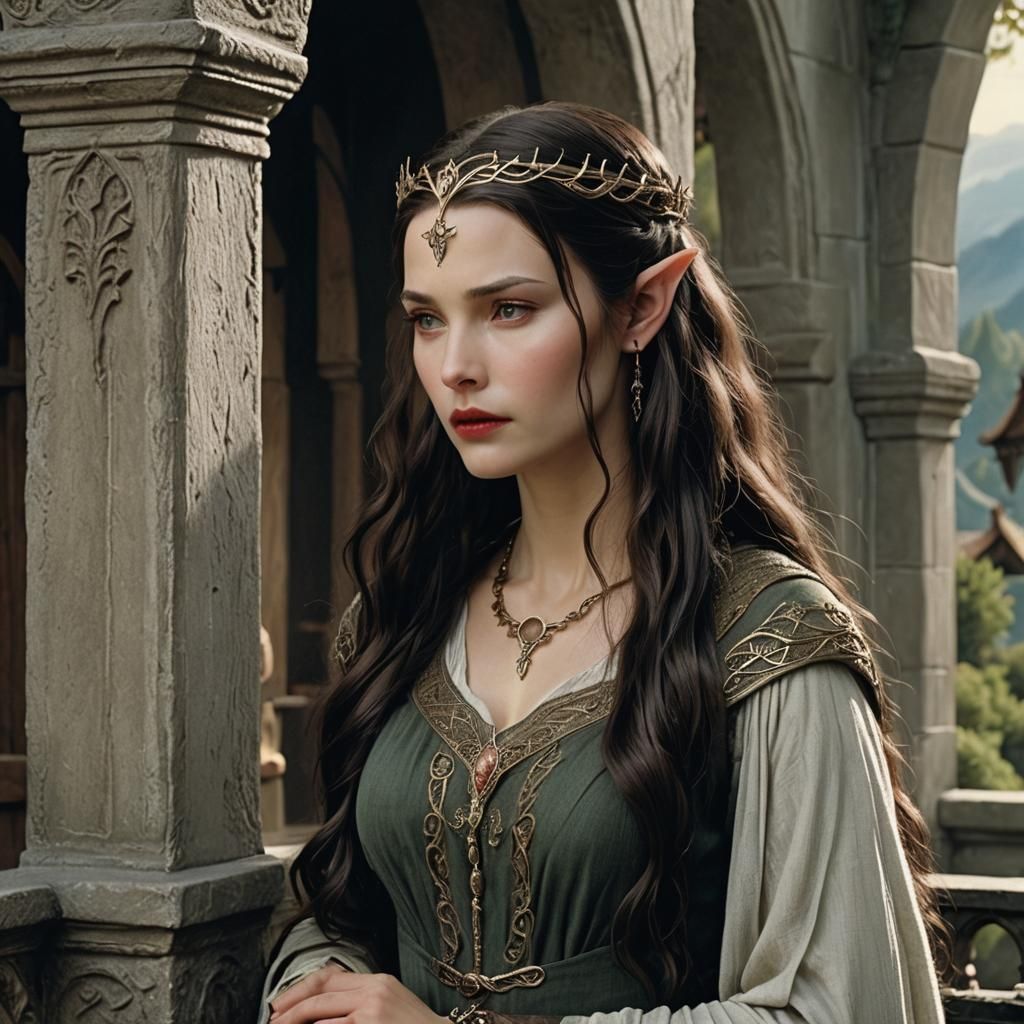 Elf Maiden's Farewell: A Lord of the Rings Scene