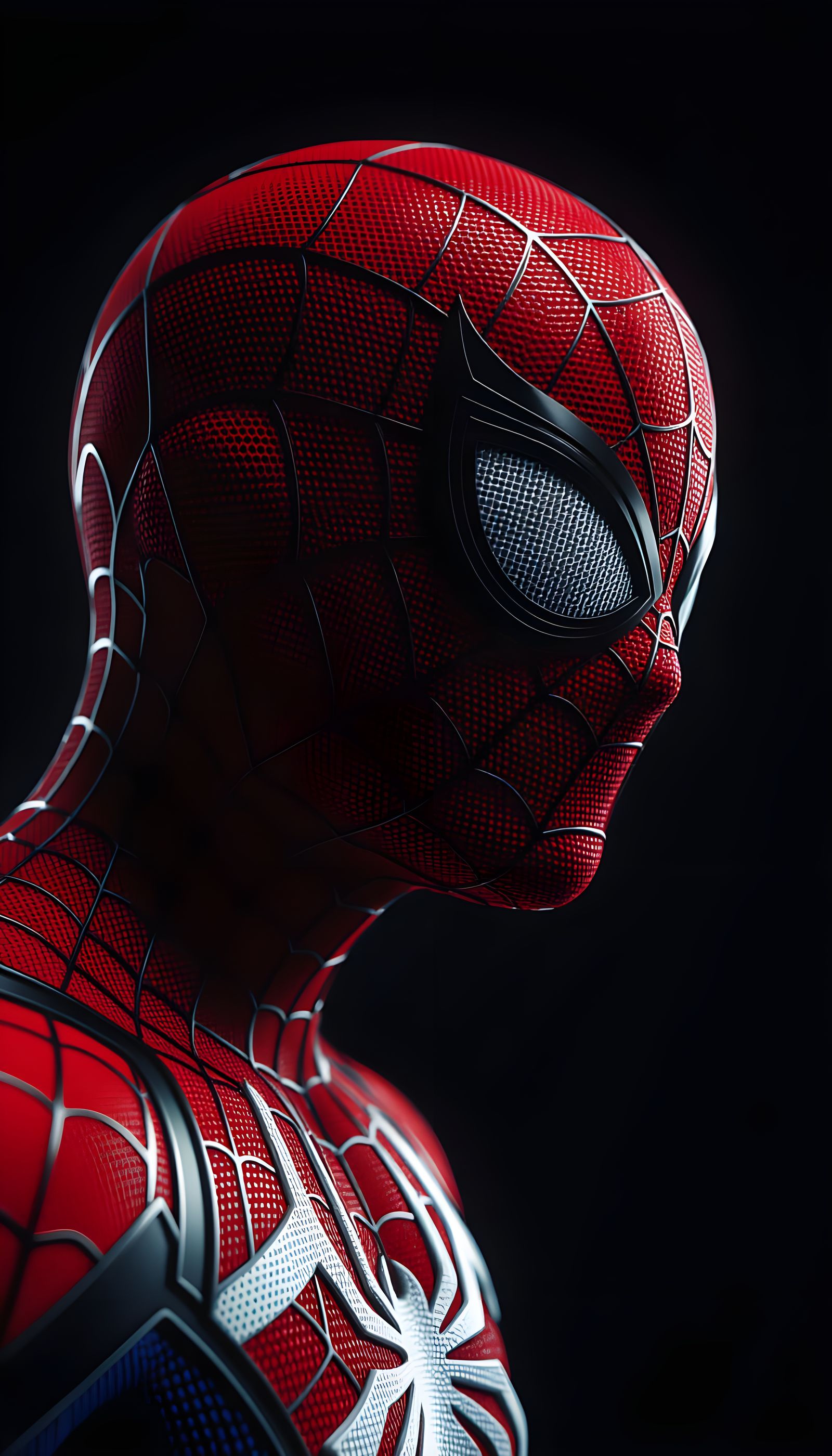 Spider-Man Cinematic Portrait With Dramatic Low-Key Lighting