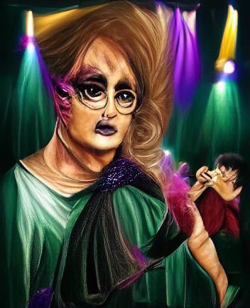 Harry Potter as a Drag Queen: Digital Artwork
