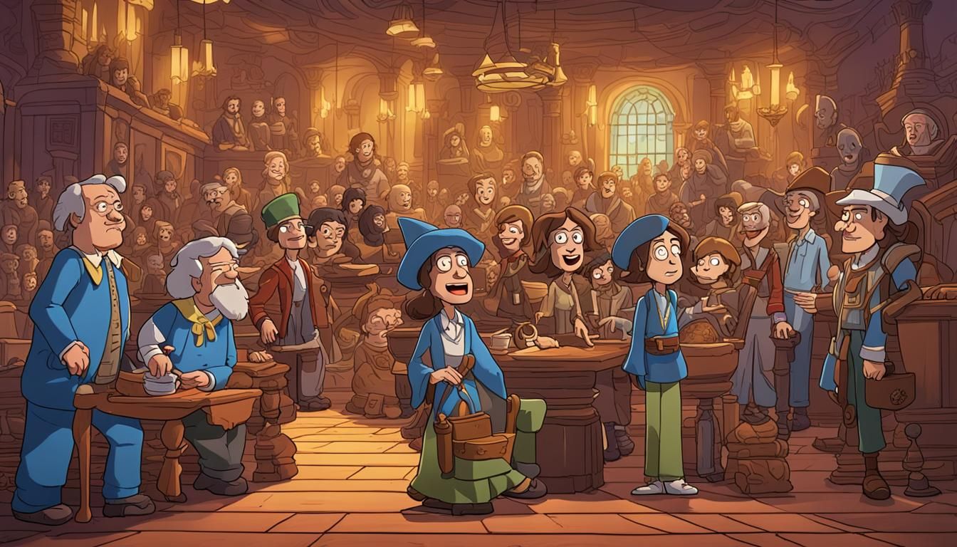 Cult Scene from Histeria Animated Series