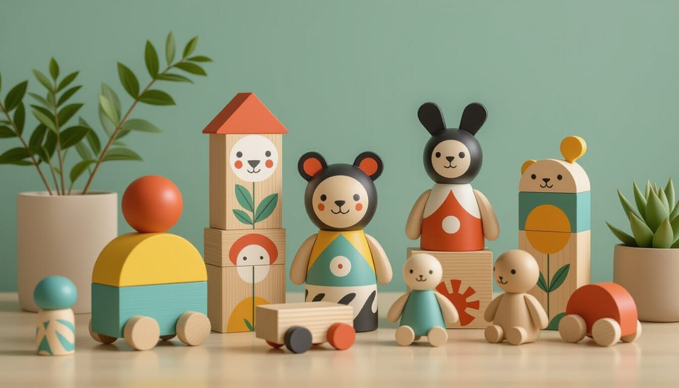 Handmade Wooden Toys in Modern Design