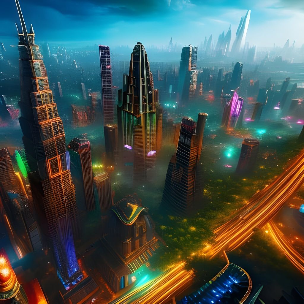 Mayan Skyscrapers: A Fantastical Matte Painting