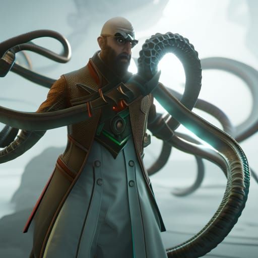 Mad Scientist with Tentacles: 3D Game Cinematic
