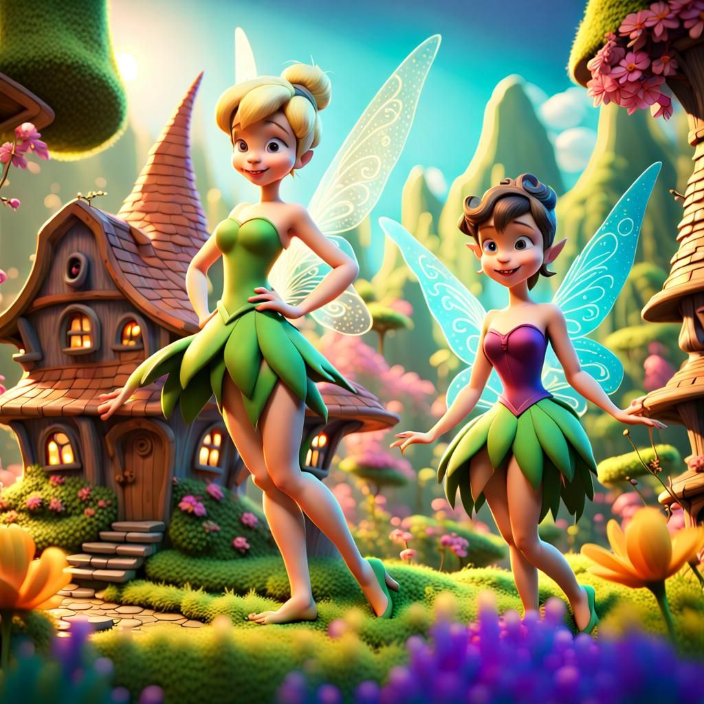 Pixar Style Fairies Create Magical Village in Neverland