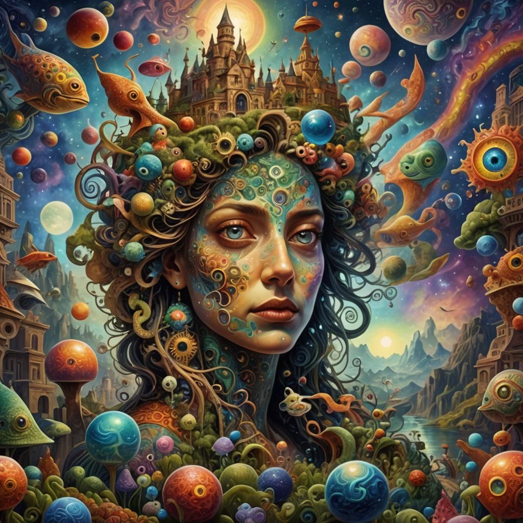 Surreal Landscape: A Deep Dream Journey