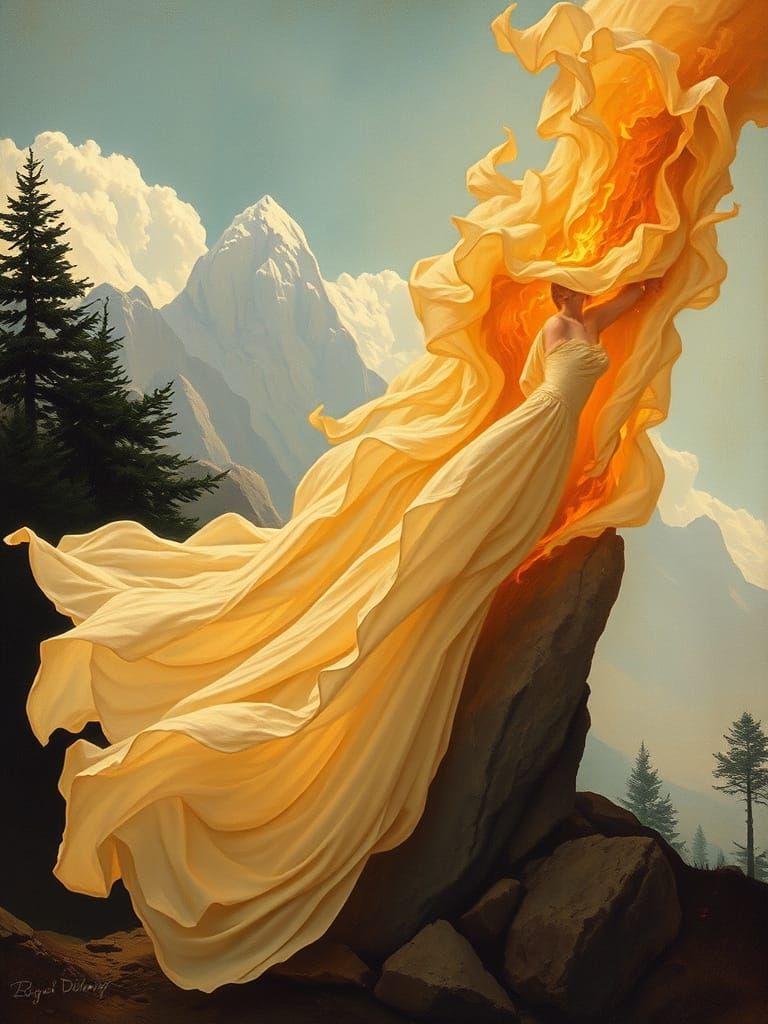 Dancer in Majestic Natural Harmony