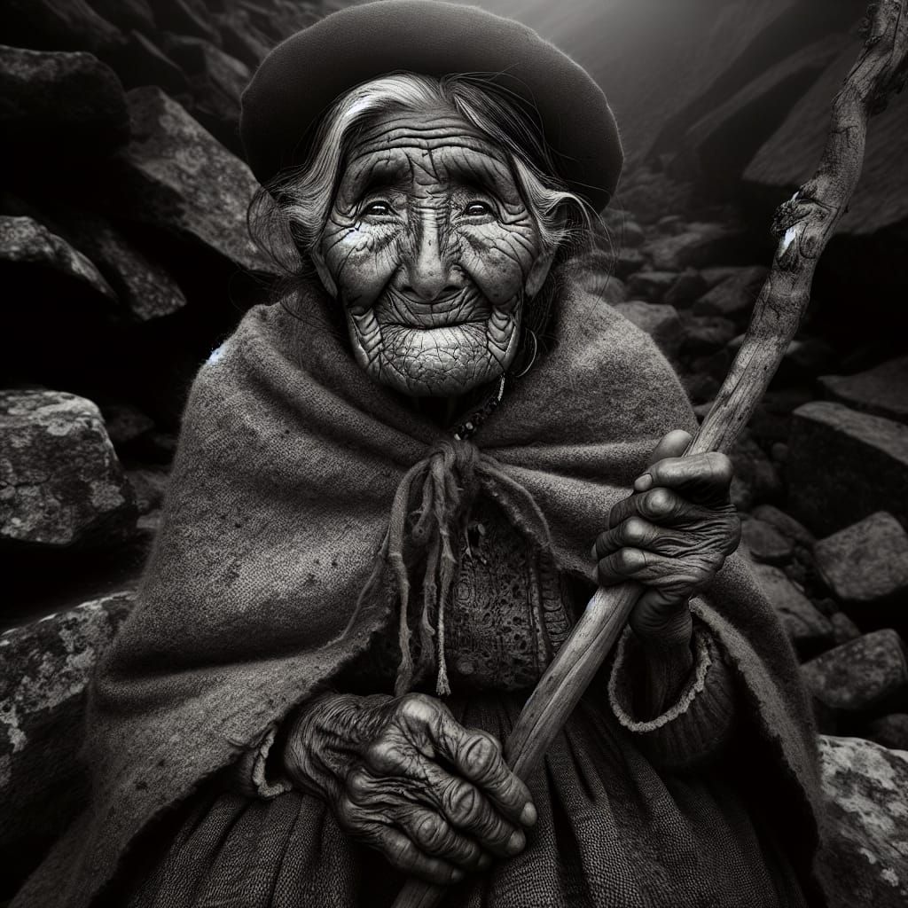 Quechua Woman in the Peruvian Andes