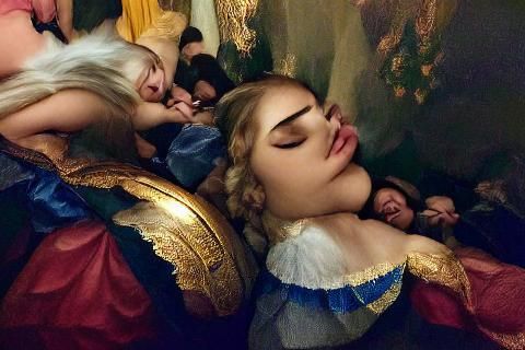 Sleeping Beauty in Renaissance Style