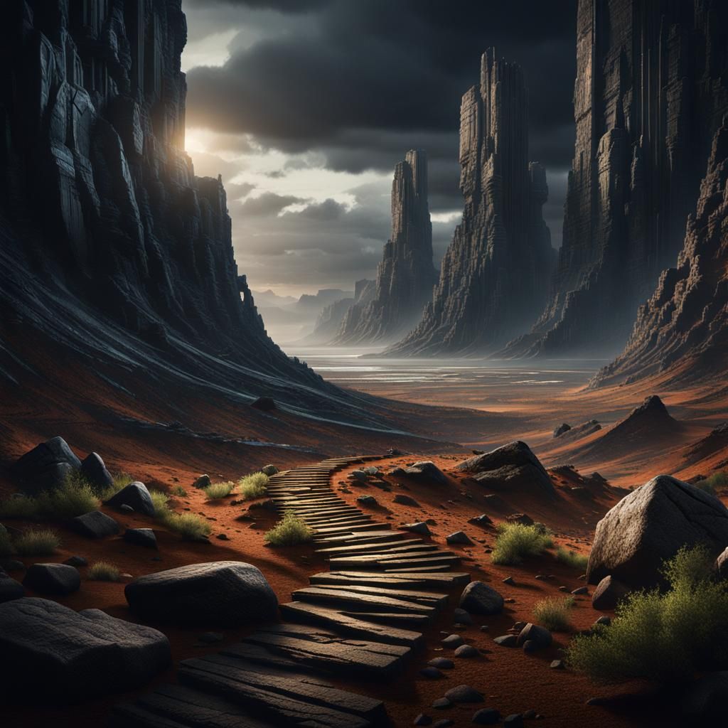 Ethereal Dark Academia Landscape Unveiled in Cinematic Reali...