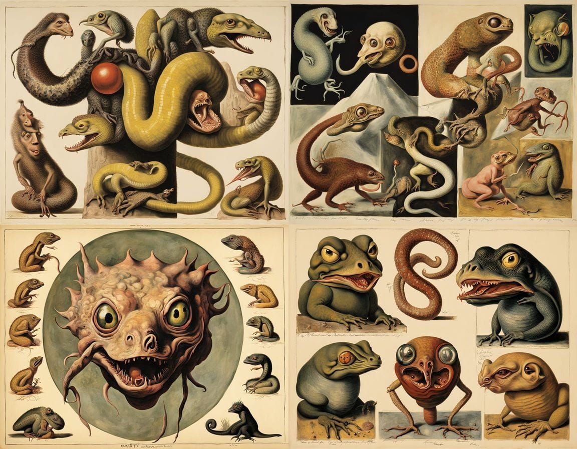 Distorted 1940s Creature Emerges from Vivisection Horror