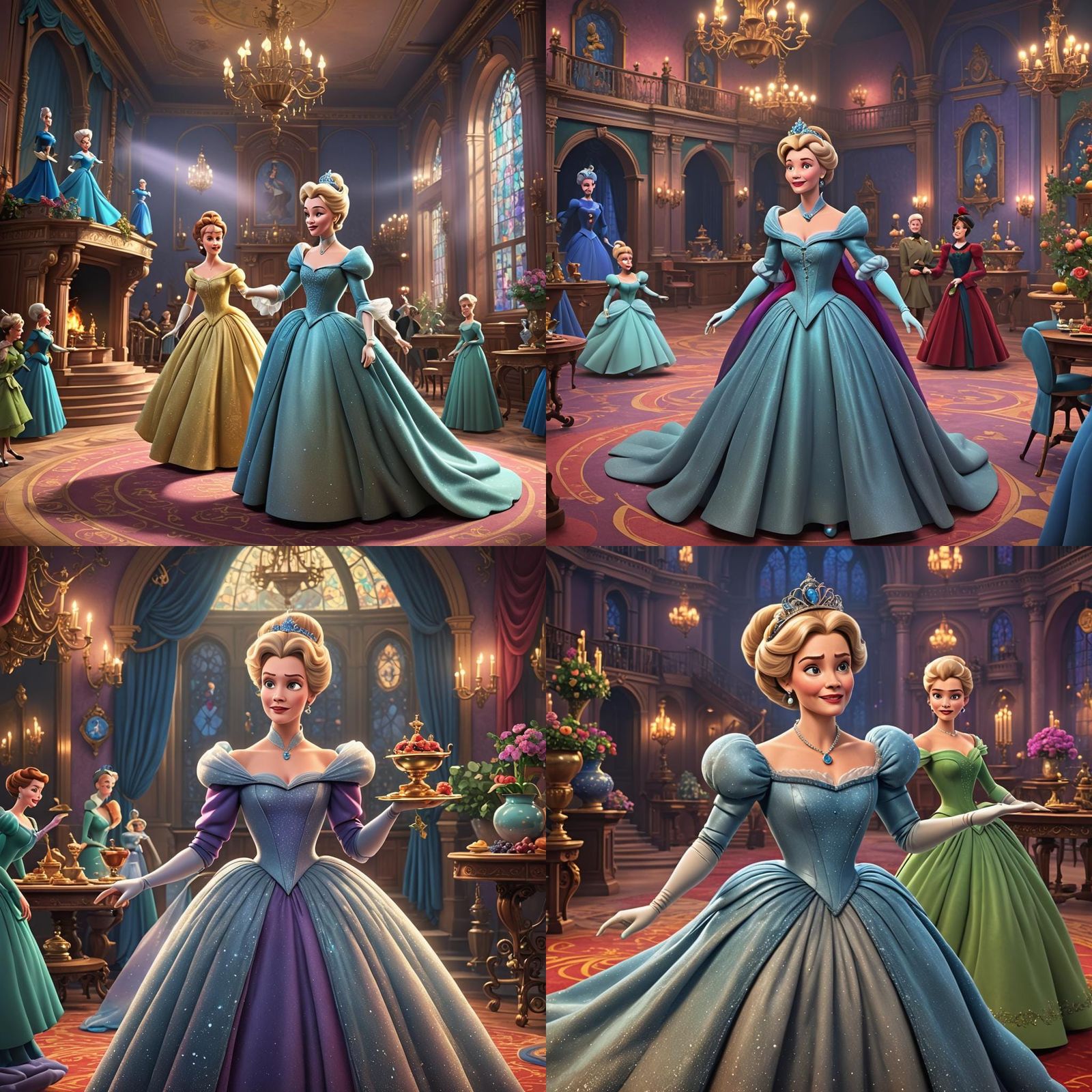 Cinderella Transforms: Pixar-Style 3D Digital Art