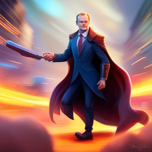 Supervillain Destroys Warsaw: Pixar-Style 3D Art