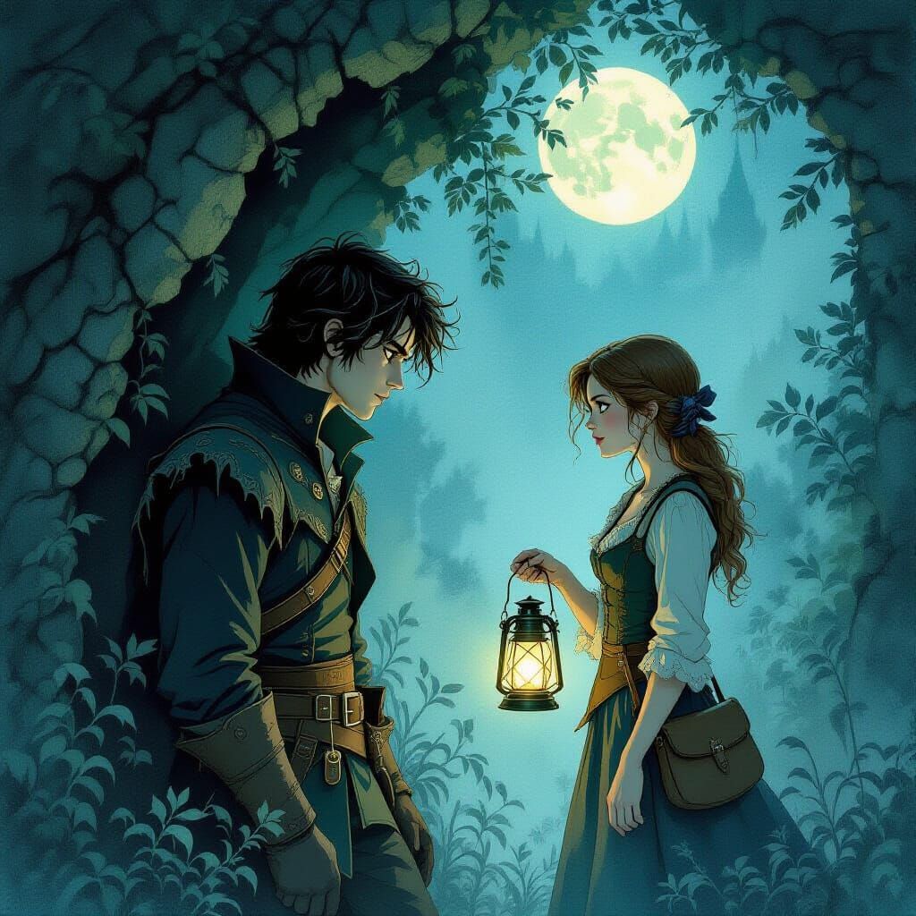 Enigmatic Prince Discovered in Moonlit Shadows