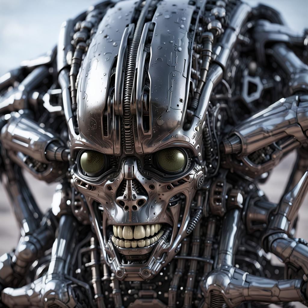 cyborg style of HR Giger