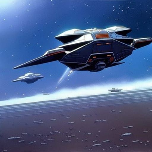 Sci-Fi Space Crab Nebula by Ralph McQuarrie