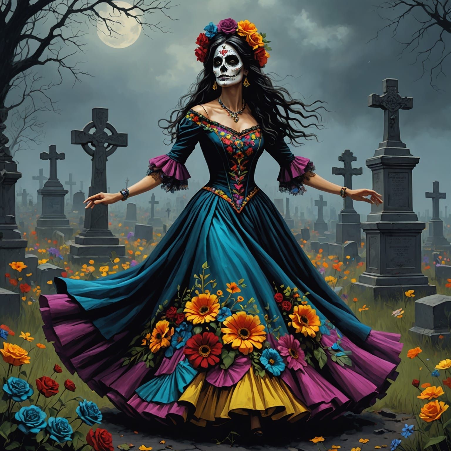 Day of the Dead: Katrina's Dance in Cemetery
