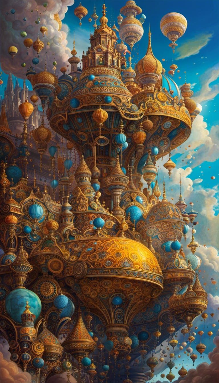 Cosmic Time in a Bottle: Hyperrealistic Dreamscape