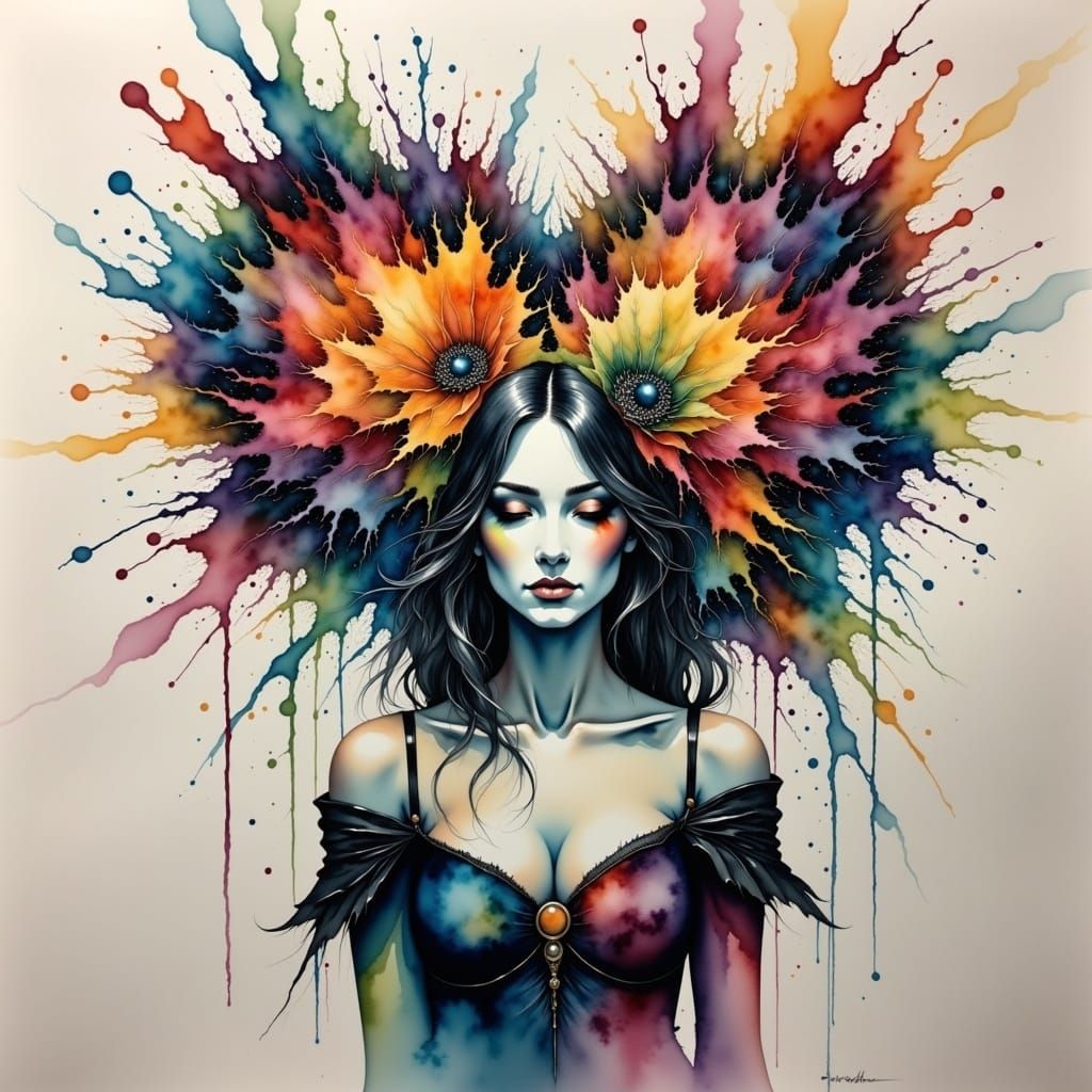 Unleash Your Inner Strength in Vibrant Watercolor