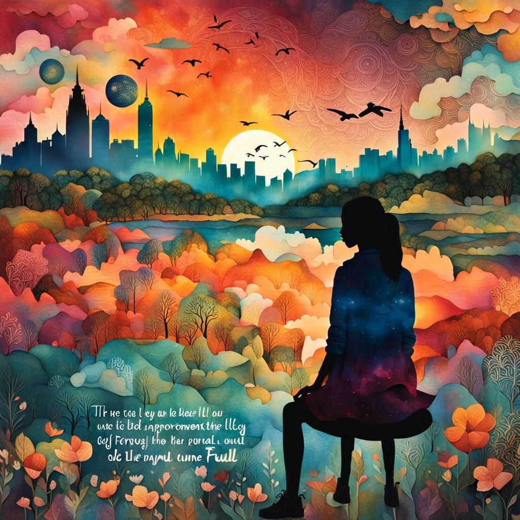 Inspirational 8K Collage of Self-Improvement and Dreams