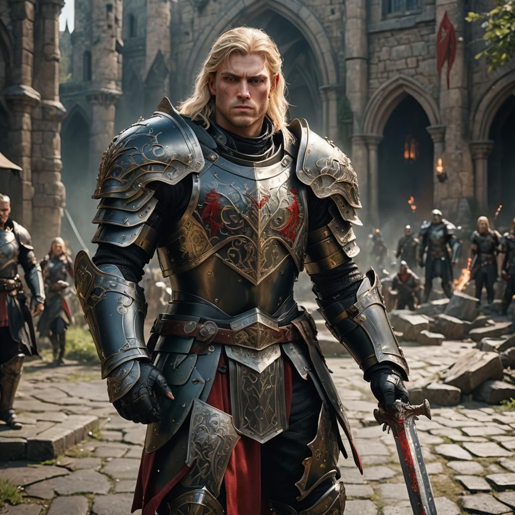 Armored Human Warrior Concept Art